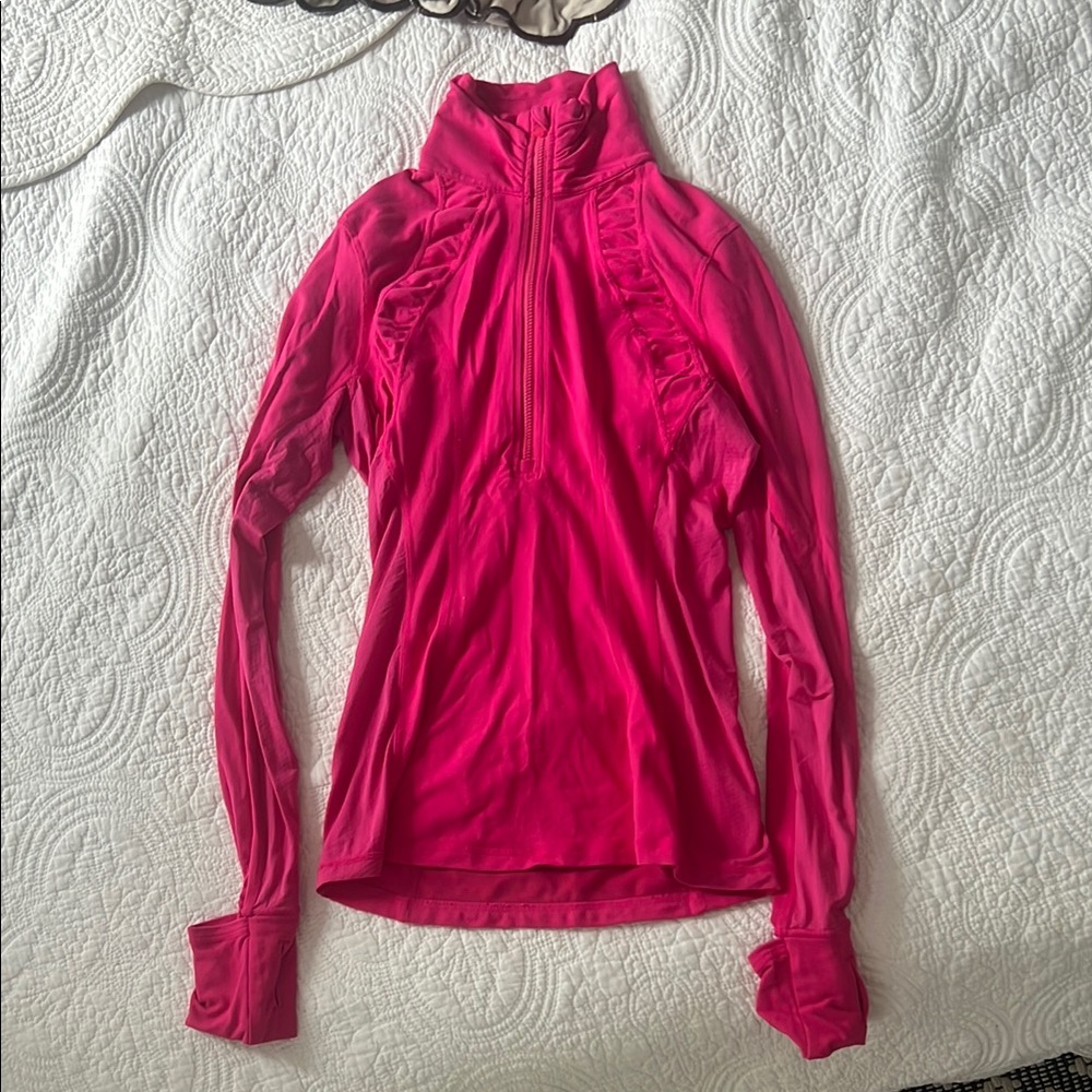 Lululemon Athletica Pink Fitted Long Sleeve running top